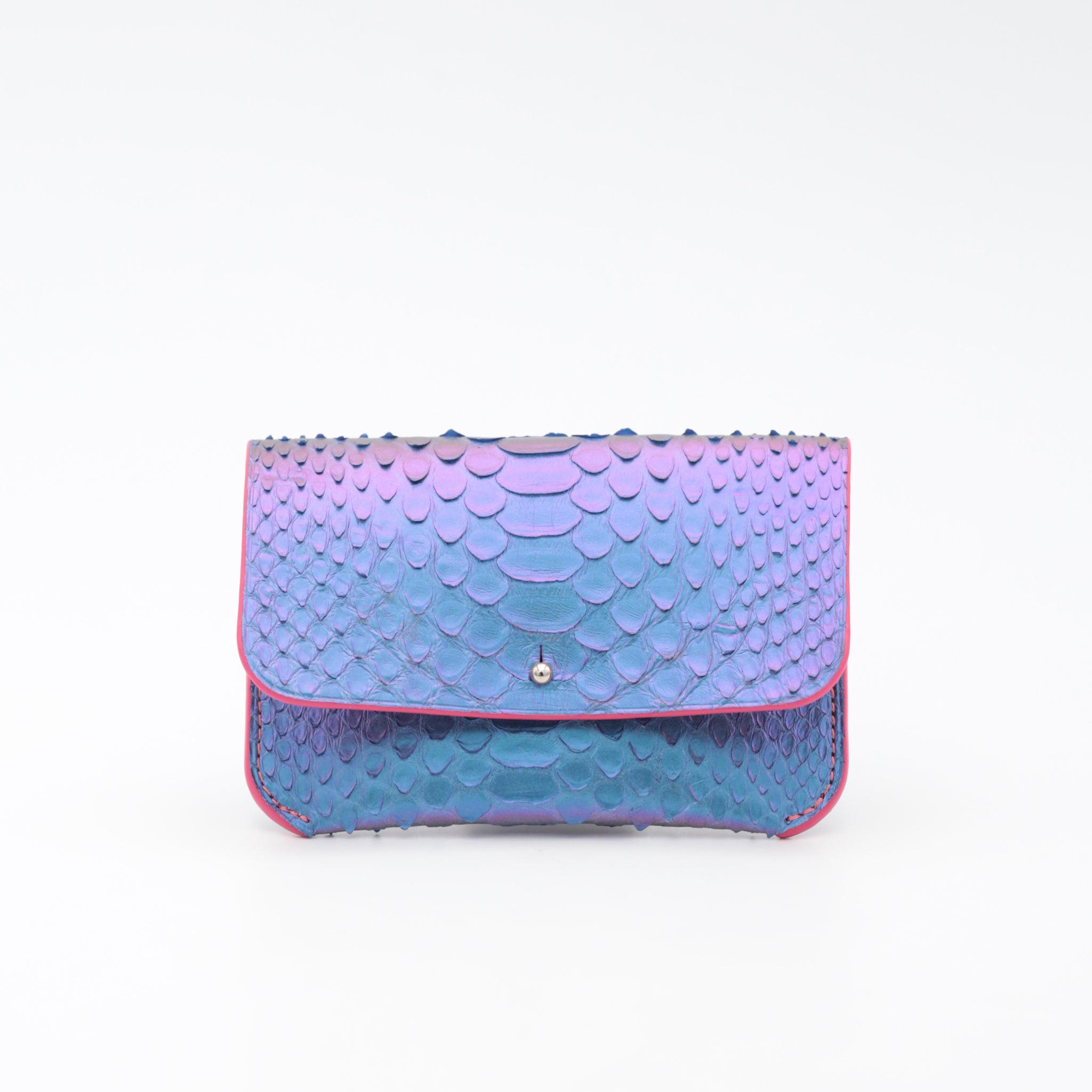 atelier-penso-ft-porte-cartes-cuir-python-iridescent-9x13 image 1