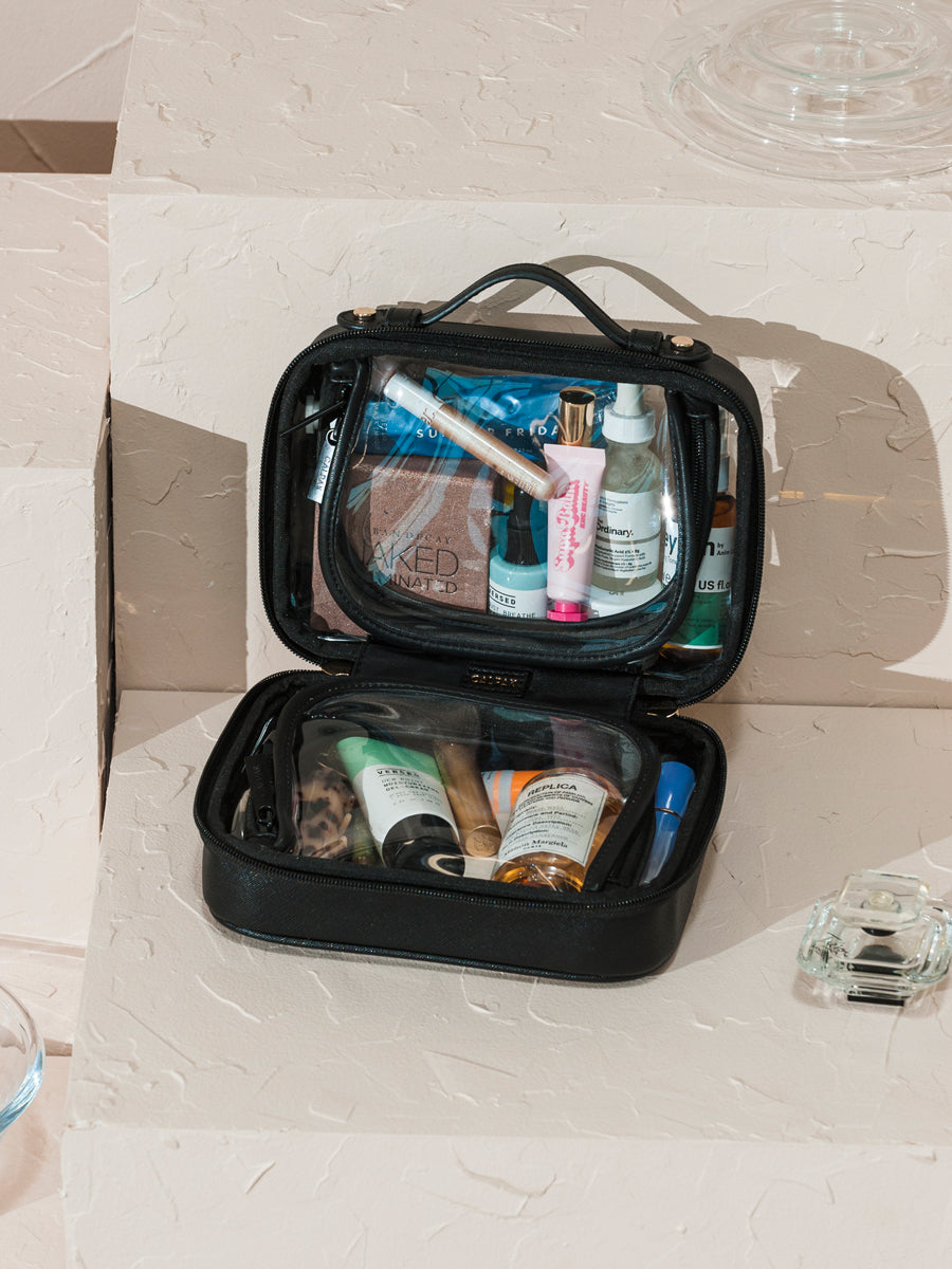 calpak-kaya-small-clear-trousse-maquillage-glazed-dark-cherry image 4
