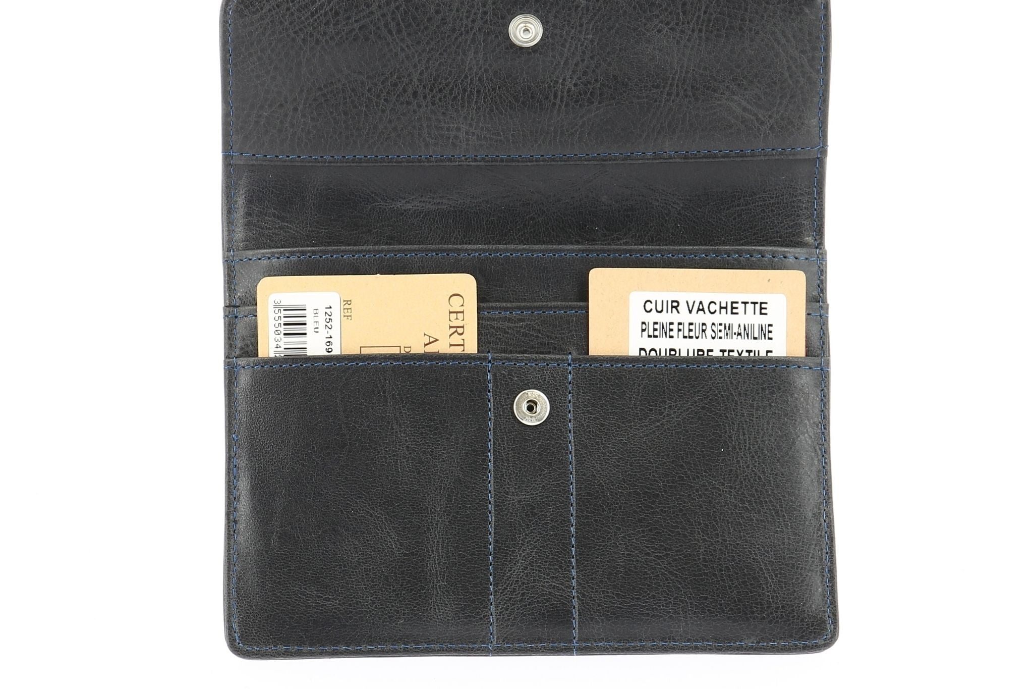 arthur-et-aston-rose-porte-papiers-cuir-noir-vachette image 6