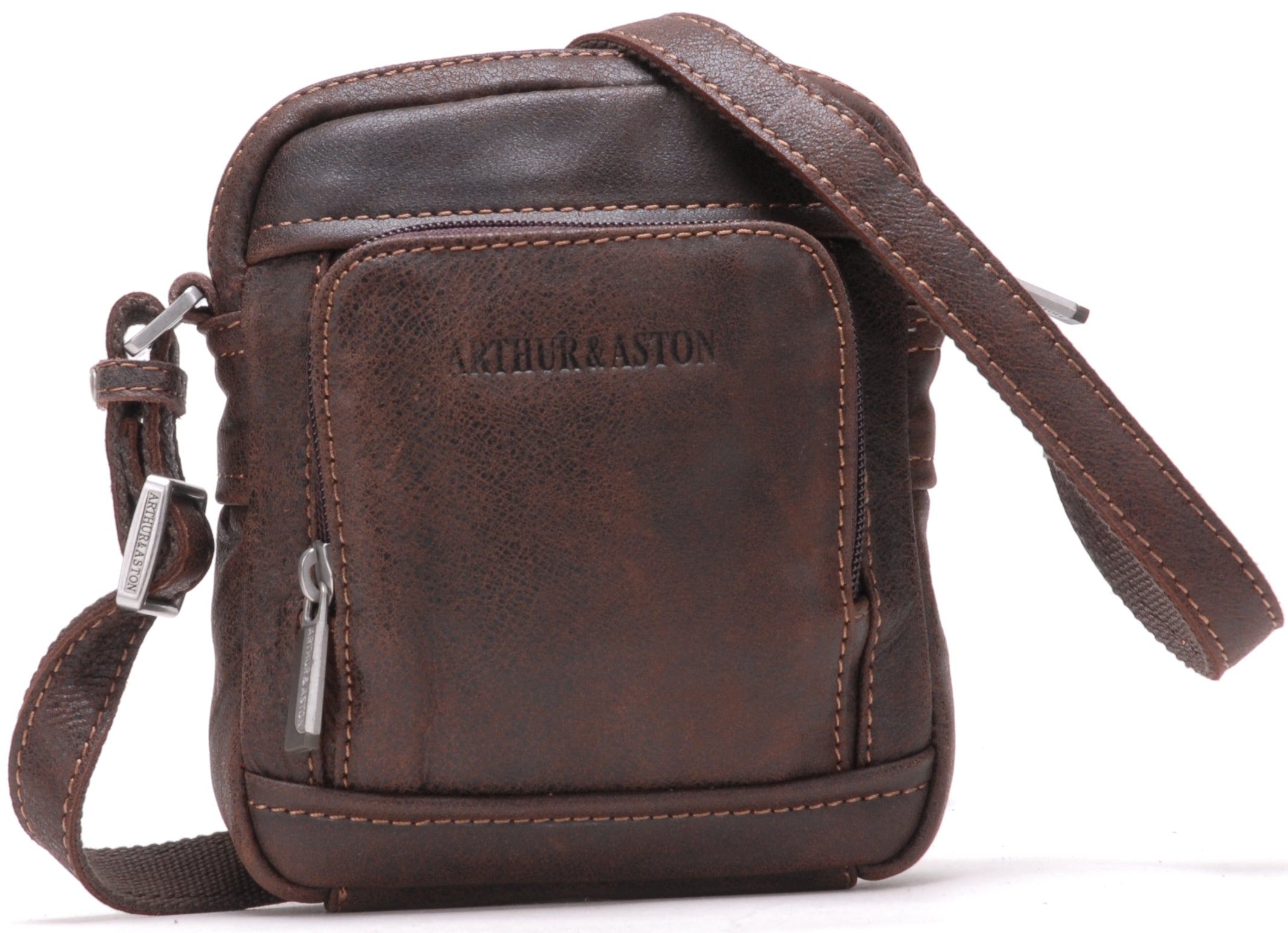 arthur-et-aston-cristiano-sacoche-cuir-cognac-petit image 2