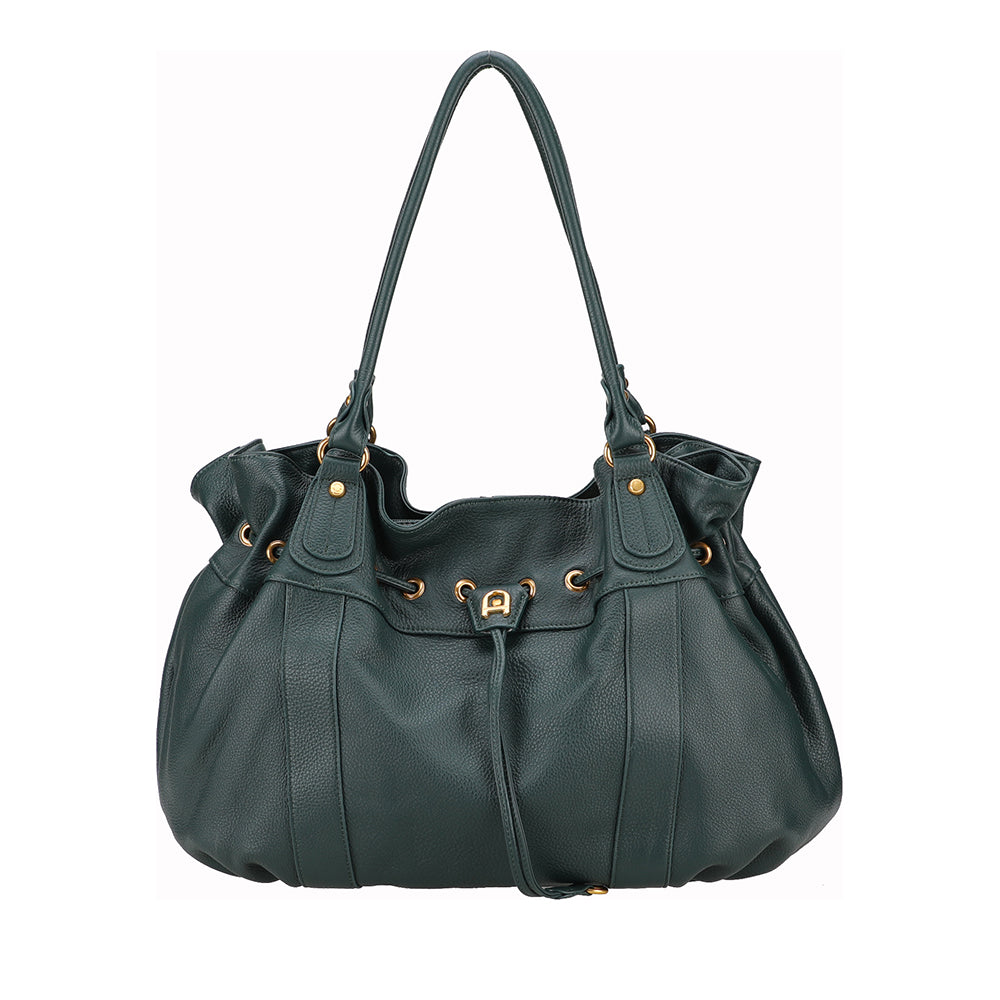 arthur-et-aston-camille-xl-sac-paule-cuir-vert image 2