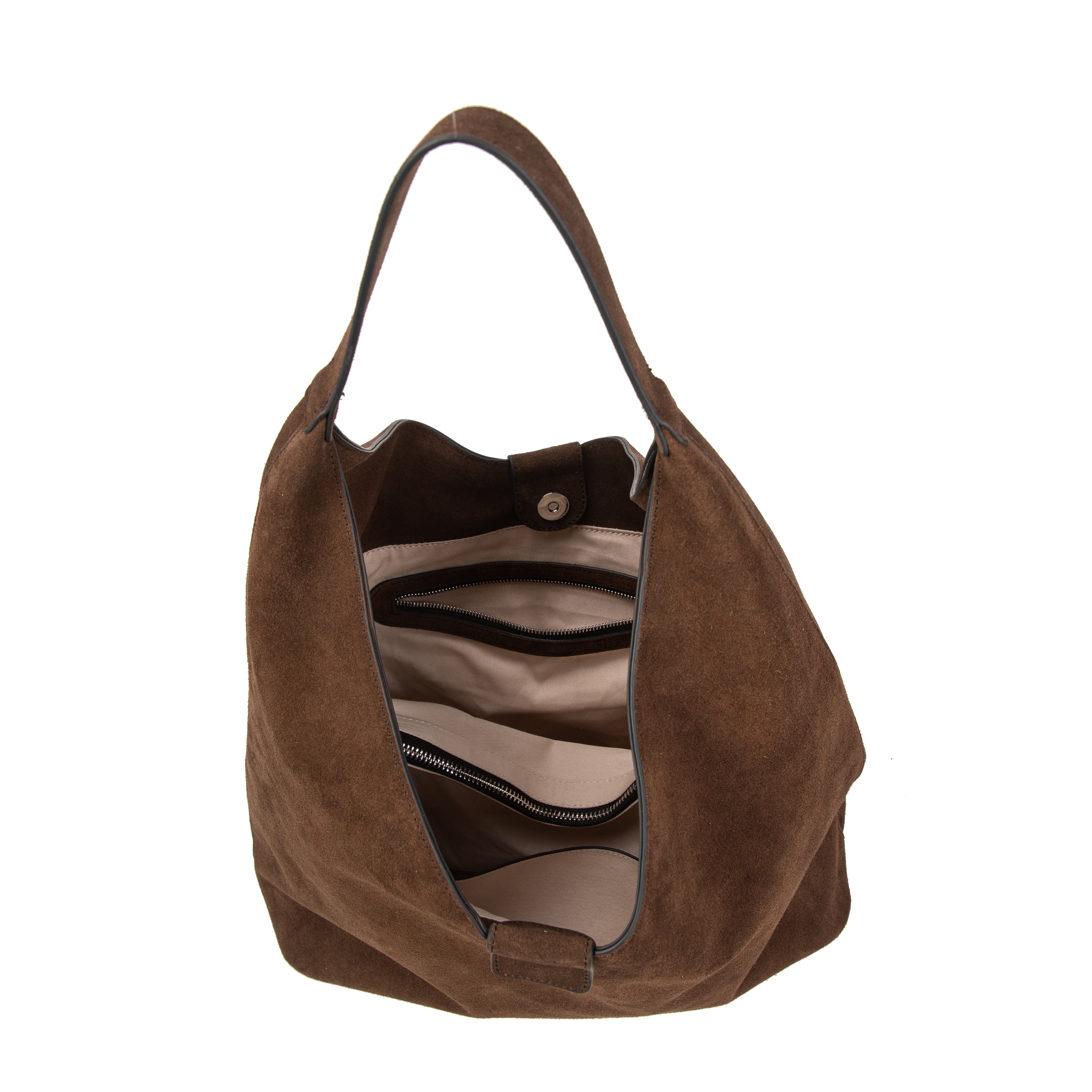 kate-lee-lune-sac-cabas-velours-caramel-cuir image 3