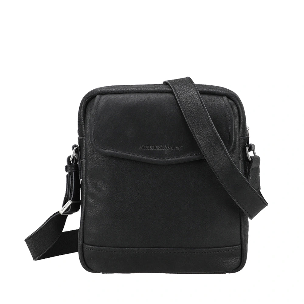 arthur-et-aston-owen-sac-travers-xl-cuir-noir image 1