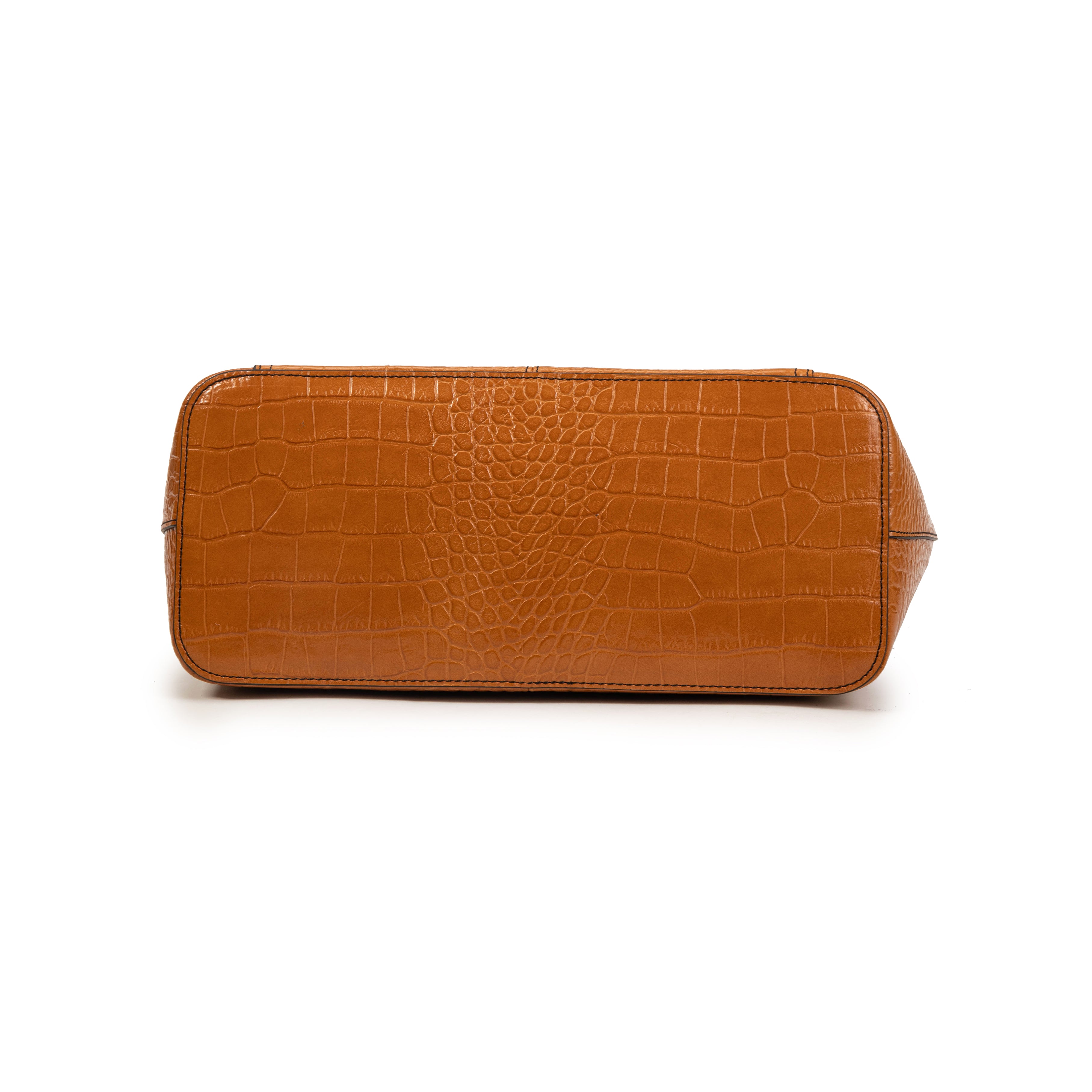 kate-lee-sac-cabas-madele-croco-cuir-gold-30-cm image 5