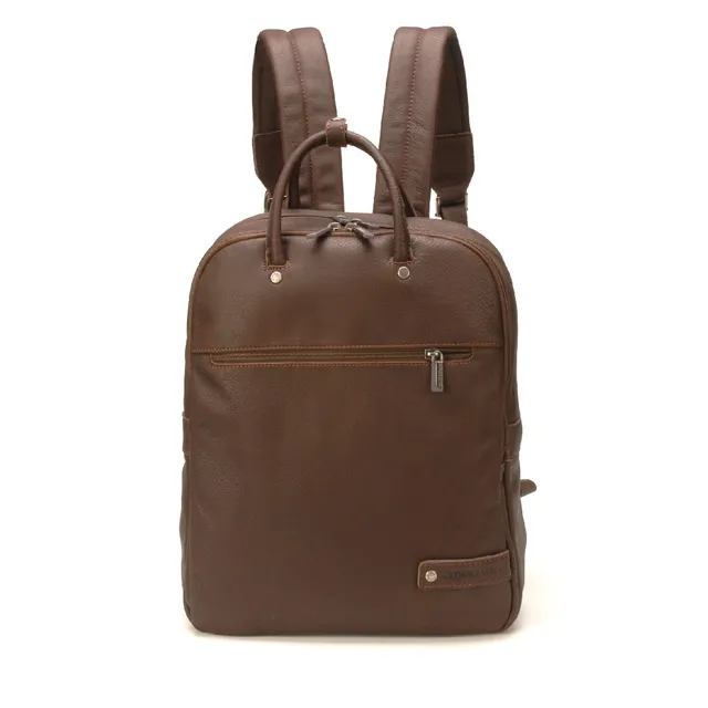arthur-et-aston-oscar-sac-dos-cuir-ch-taigne-coton image 1