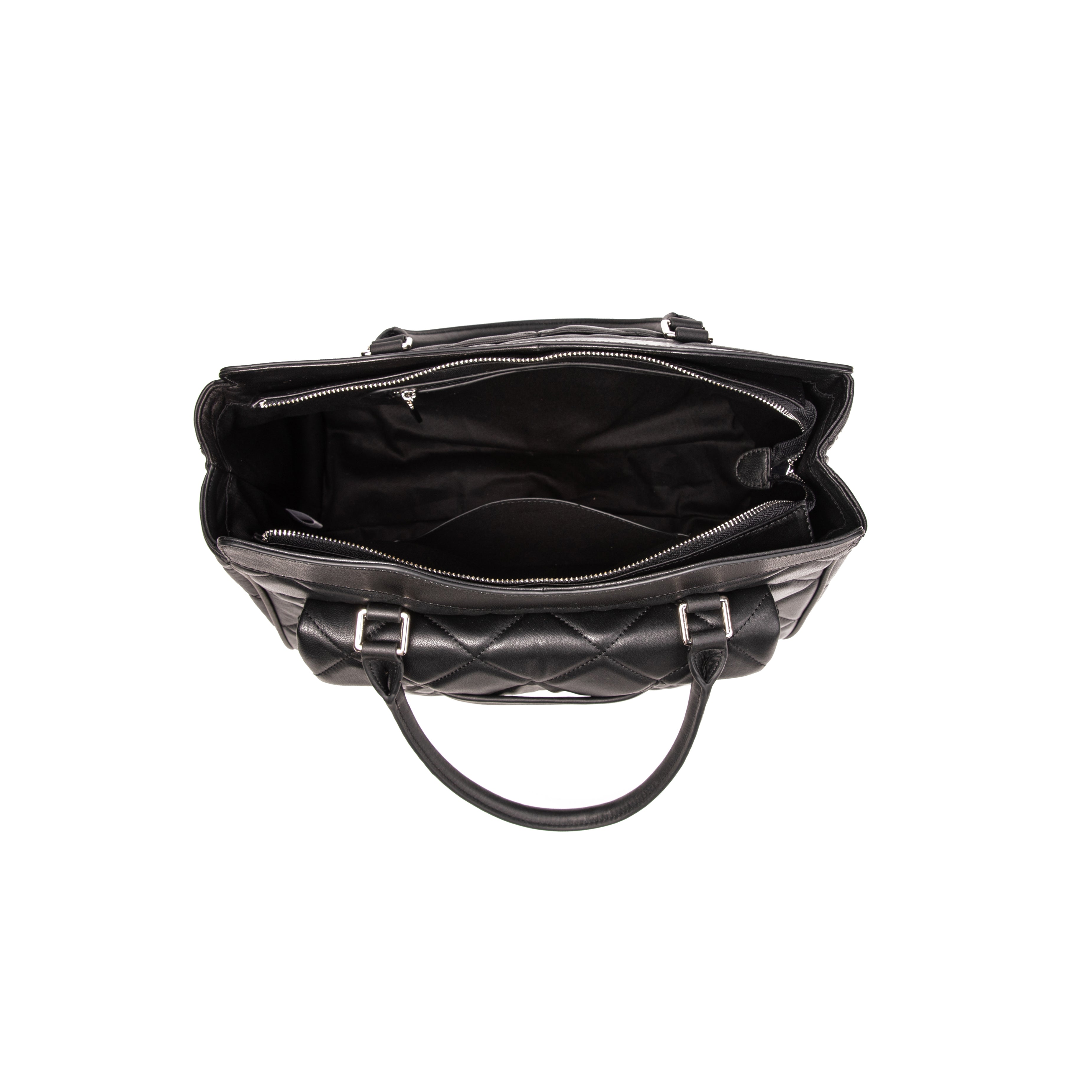 kate-lee-oria-matelass-sac-cabas-agneau-noir image 3
