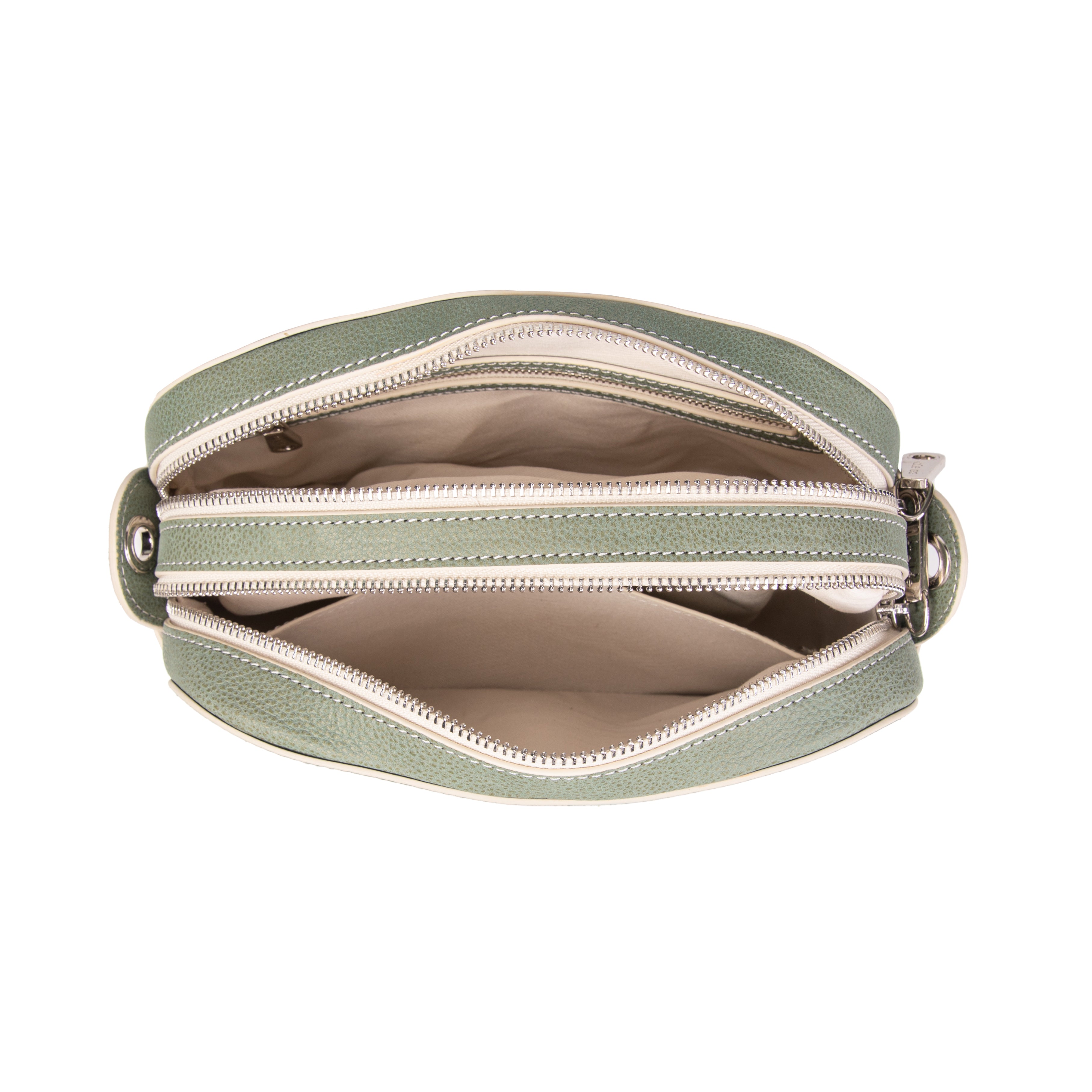 kate-lee-ren-e-sac-bandouli-re-cuir-vert-grain image 3