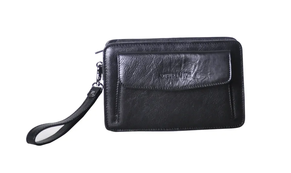 arthur-et-aston-georges-pochette-cuir-noir-homme-vachette image 1