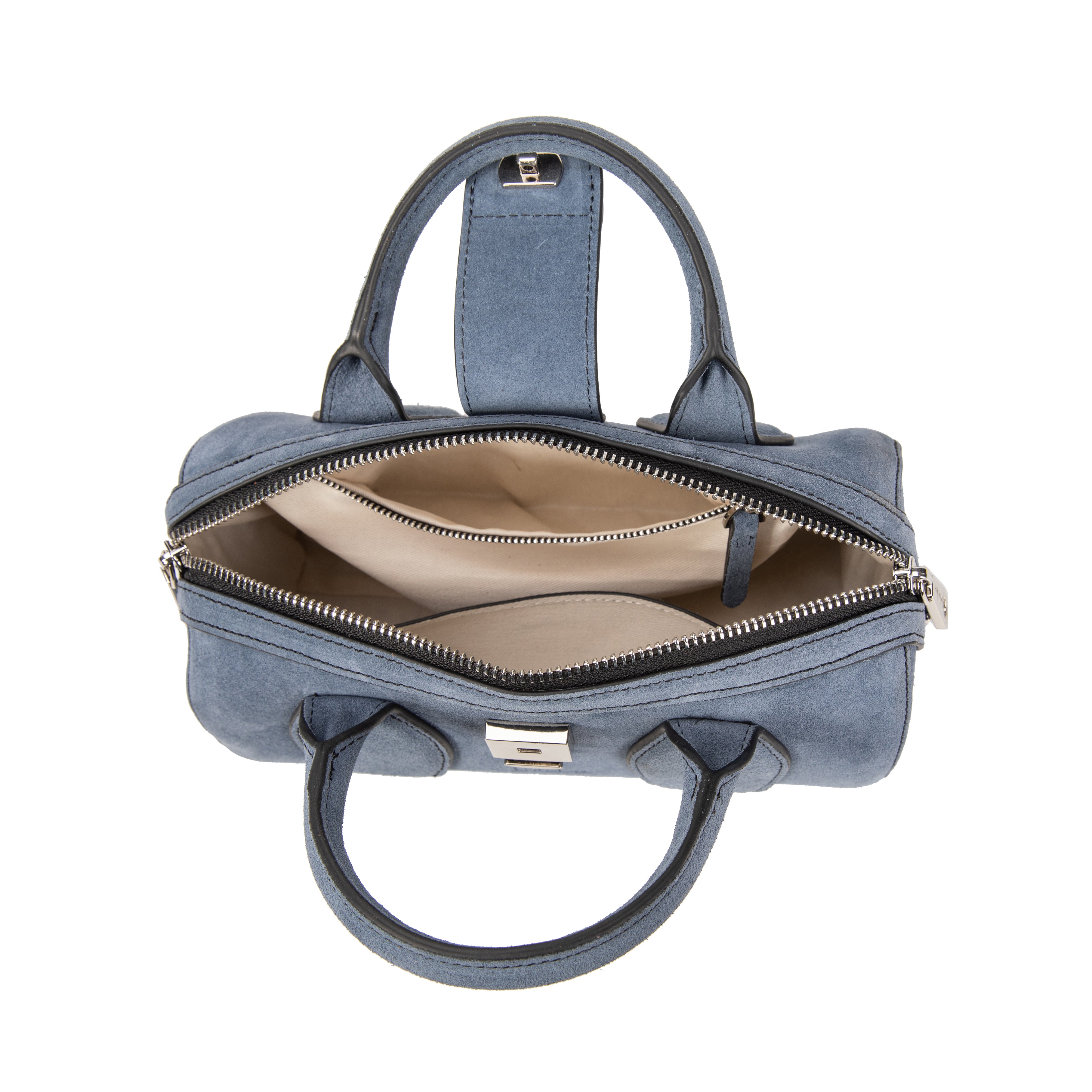 kate-lee-frola-v-sac-bowling-velours-bleu image 2