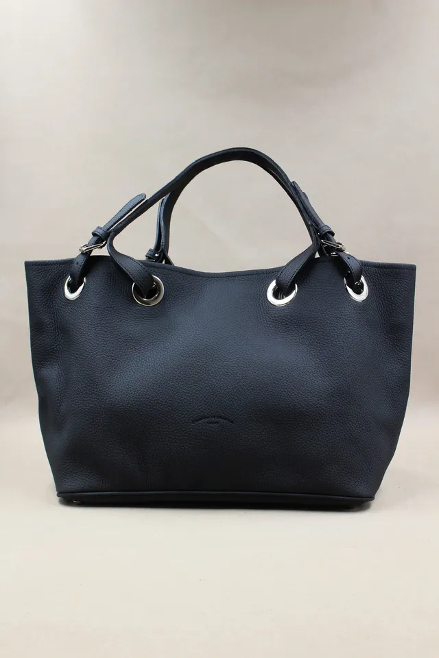 charles-et-charlus-tote-bag-sac-cuir-grain-noir-46-cm image 1