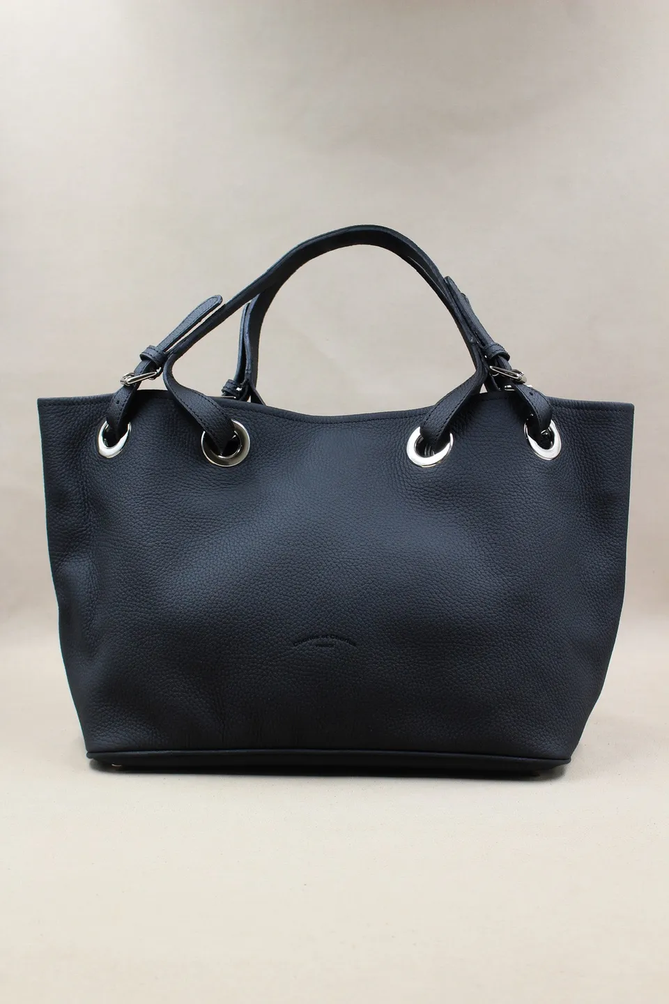 charles-et-charlus-tote-bag-sac-cuir-grain-noir-46-cm image 1