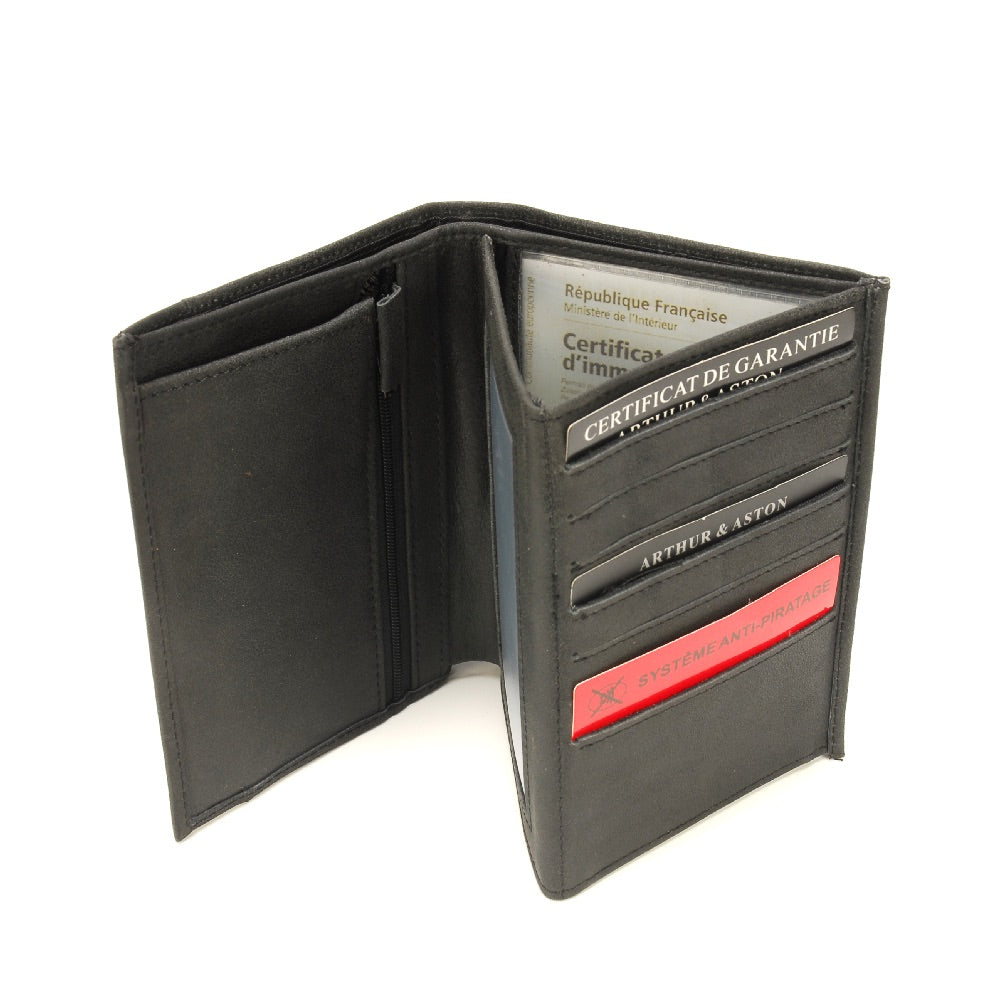 arthur-et-aston-diego-portefeuille-cuir-grand-noir image 2