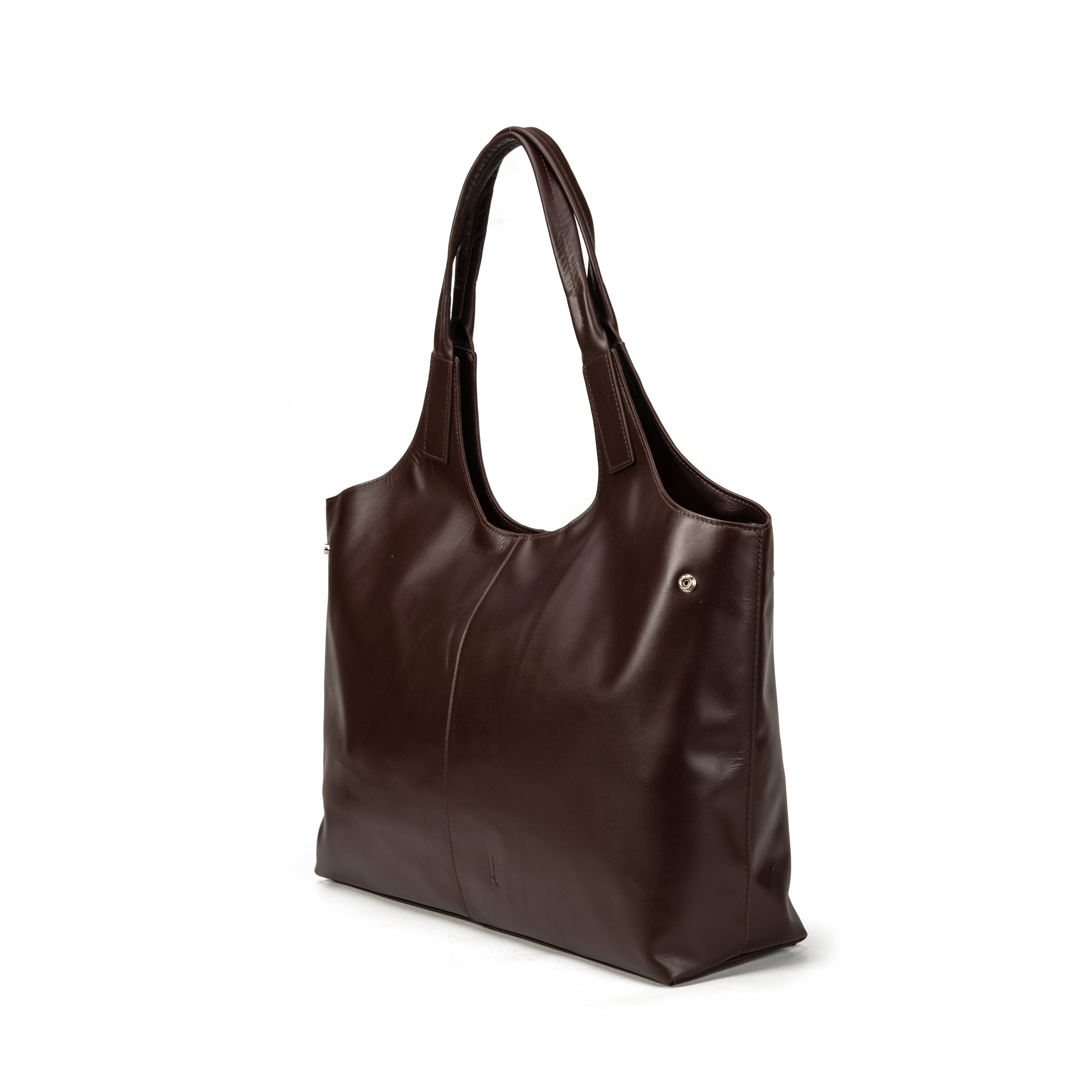 kate-lee-clemence-grand-sac-cuir-marron-lisse-ordinateur image 4