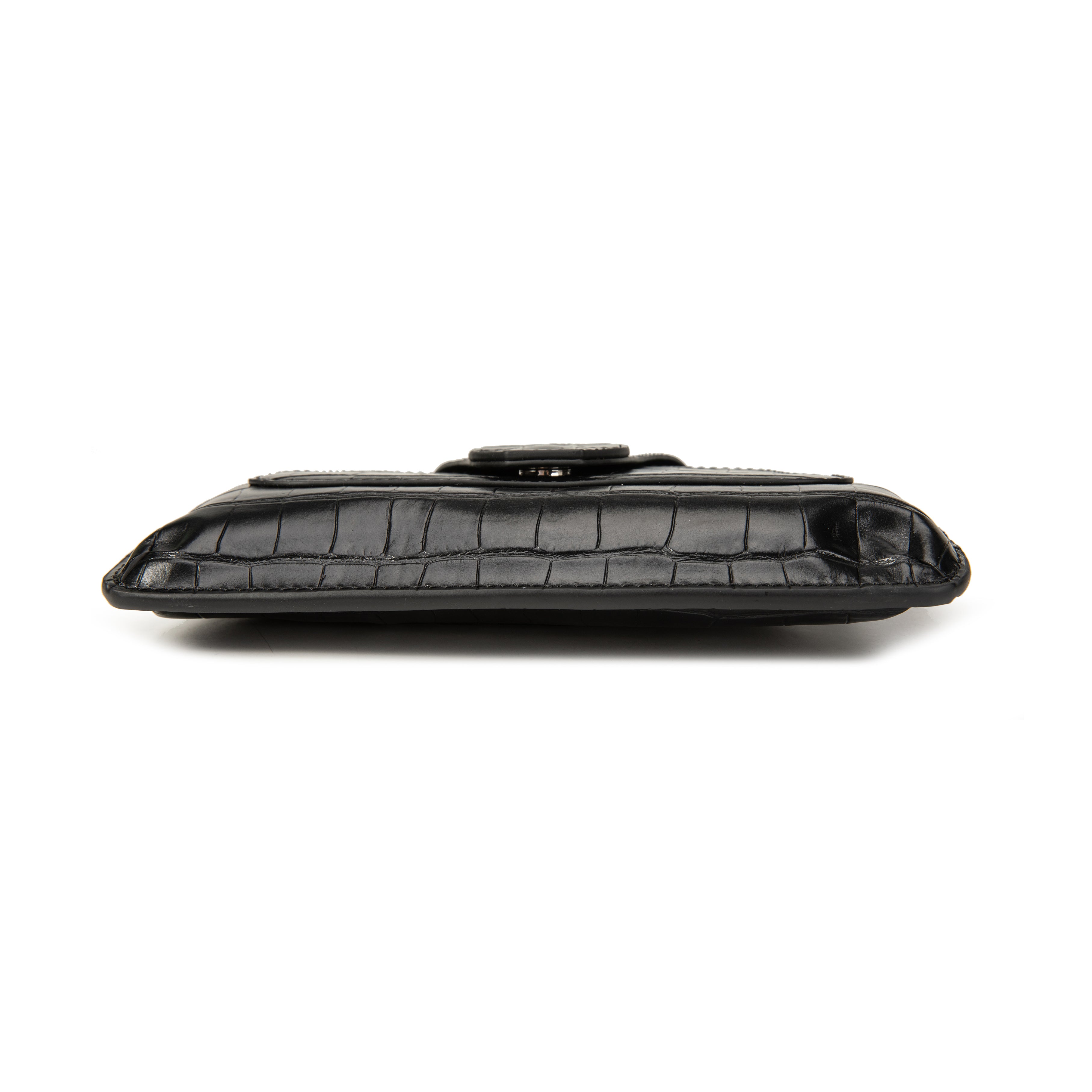 kate-lee-pochette-lp-cuir-vachette-croco-noir-bandouli-re image 4