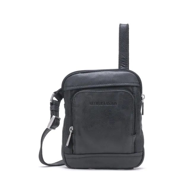 arthur-et-aston-cristiano-sacoche-holster-cuir-noir-destroy image 1