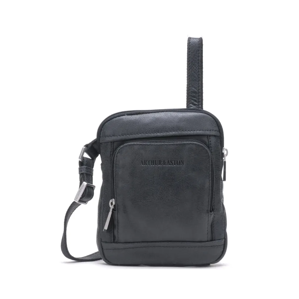 arthur-et-aston-cristiano-sacoche-holster-cuir-noir-destroy image 1