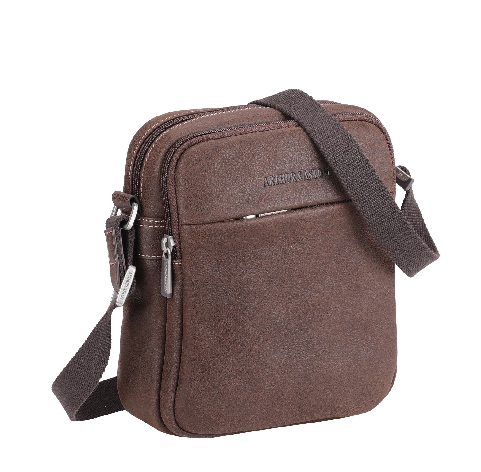 arthur-et-aston-cristiano-sac-travers-cuir-destroy-noir-homme image 6