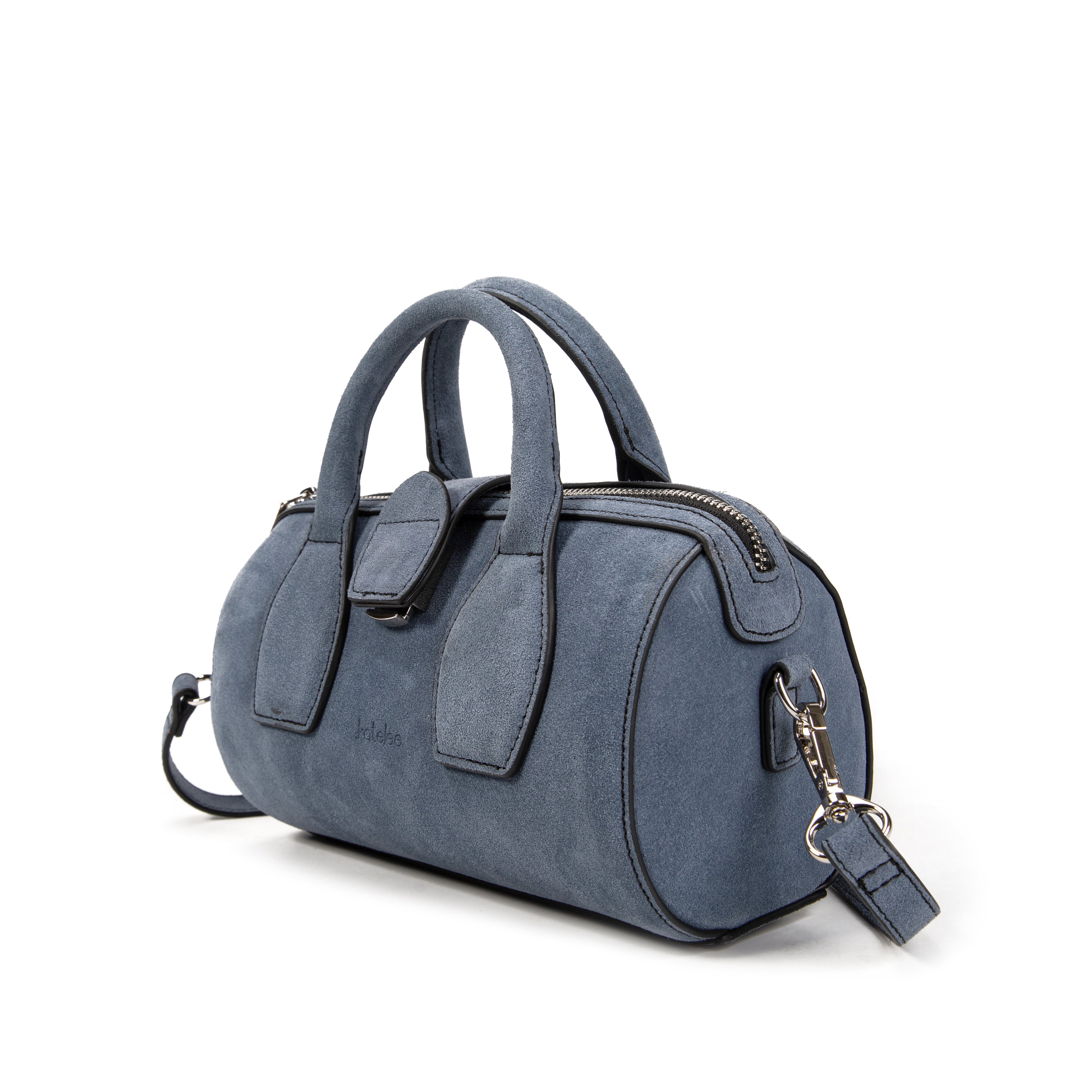 kate-lee-frola-v-sac-bowling-velours-bleu image 5