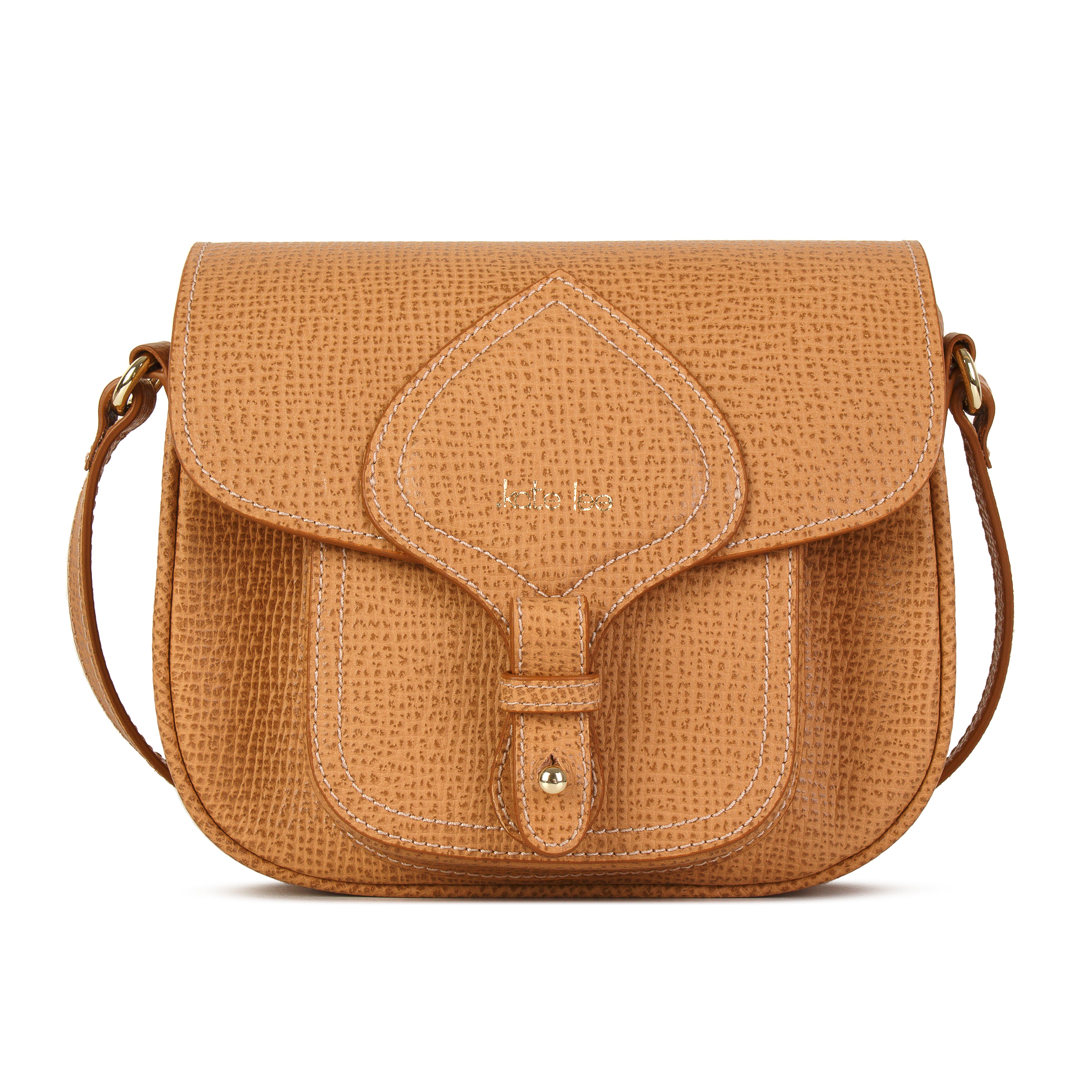 kate-lee-emelyne-sac-bandouli-re-camel-vachette image 1